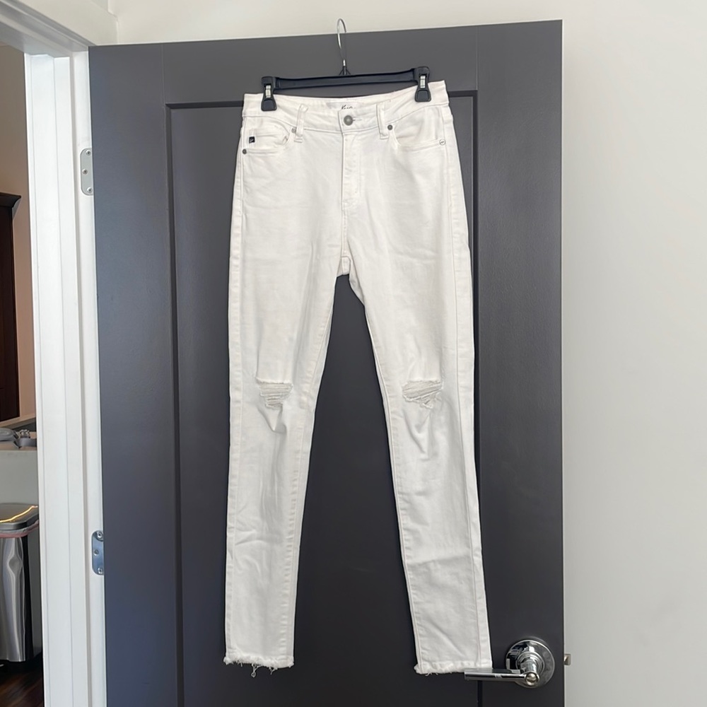KanCan white distressed jeans
